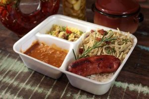 Qual a quantidade de comida para marmitex