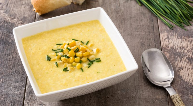 Acompanhamento para creme de milho