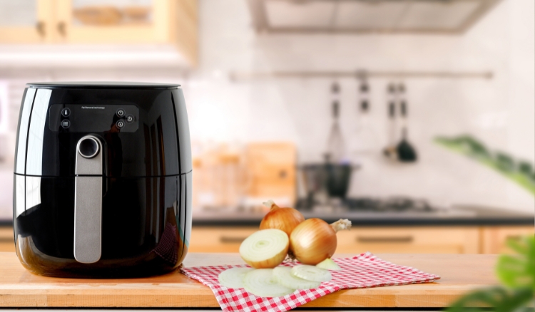 Cebola assada na airfryer Cebola assada na airfryer