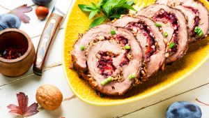 Acompanhamento para rocambole de carne