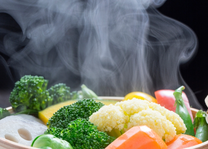 cozinhar legumes no vapor na airfryer