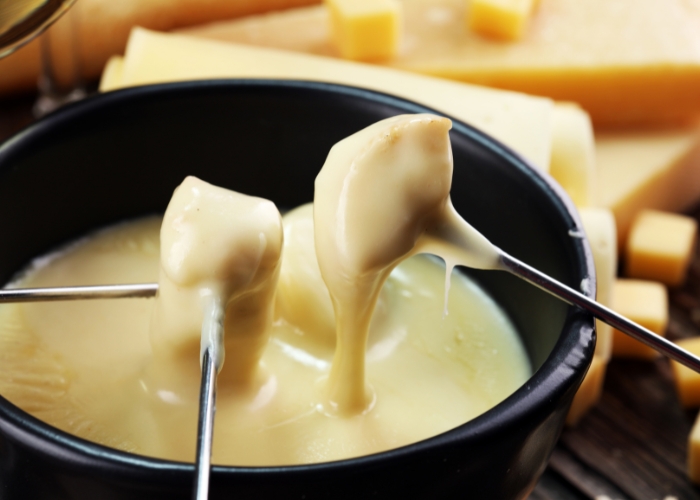 Acompanhamentos para fondue de queijo