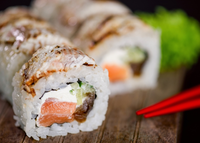 Qual arroz para sushi