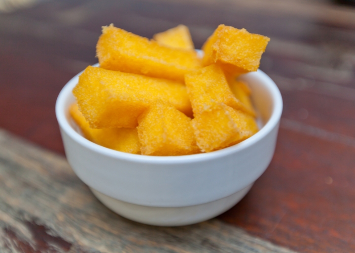 Quanto tempo deixar a polenta na airfryer