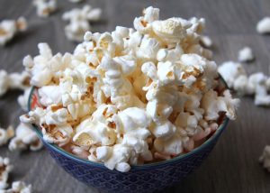 Pipoca no fogo alto ou baixo