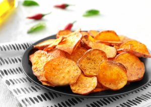Como fazer chips de batata doce