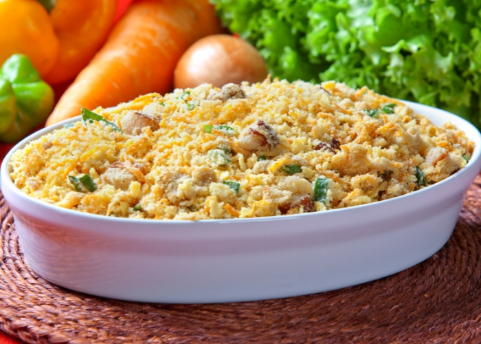 Receita de farofa para 40 pessoas