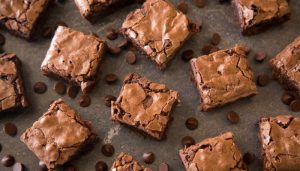 Brownie com margarina ou manteiga