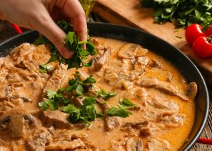 Strogonoff para 4 pessoas