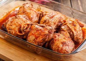 Frango marinado na laranja