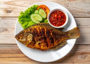 Acompanhamento para tilápia frita