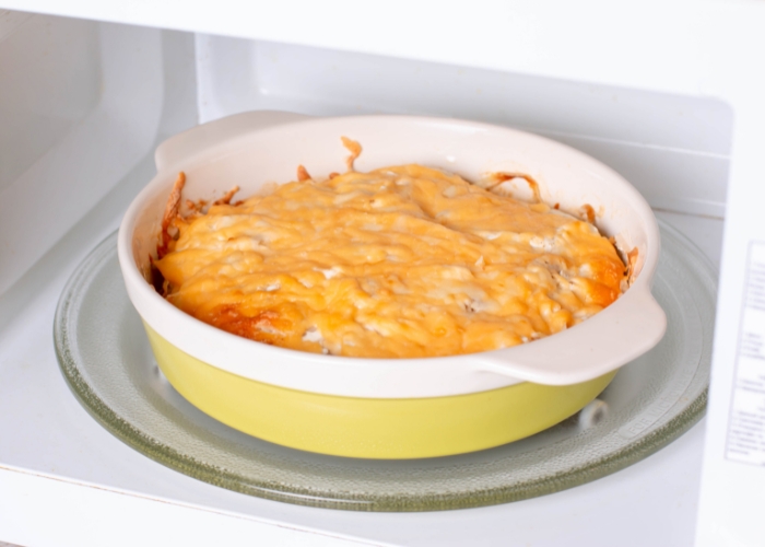 Pode gratinar no micro-ondas
