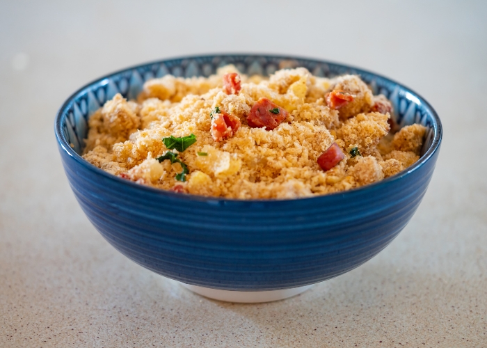 Ingredientes para deixar a farofa úmida