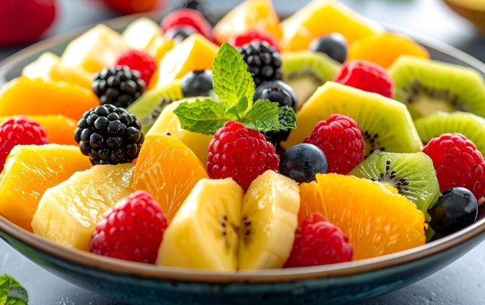 Pode colocar abacaxi na salada de frutas