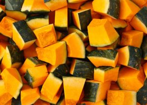 Quanto tempo para cozinhar abóbora em pedaços