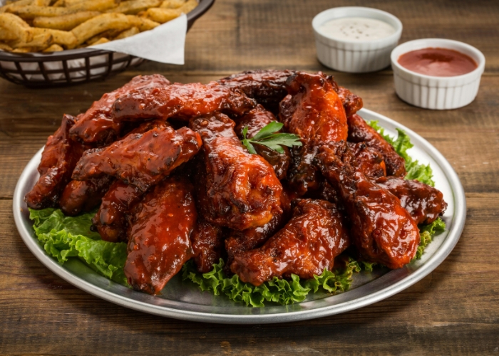 Asa de frango na airfryer Asa de frango na airfryer